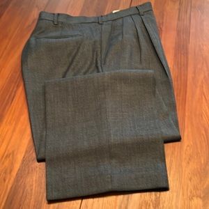 Woman woven linen wide slacks